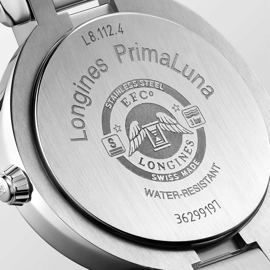 Часы Longines PrimaLuna L8.112.4.98.6 — сталь металл, Швейцария