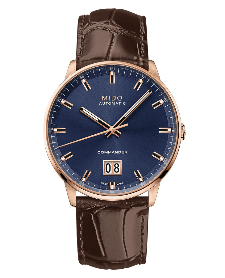 Часы Mido Commander Big Date M021.626.36.041.00 — мужские, синий