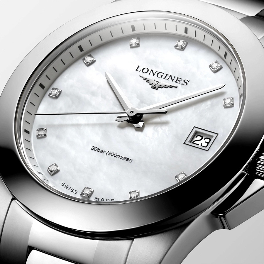 Часы Longines Conquest L3.377.4.87.6 — кварцевые, металл сталь