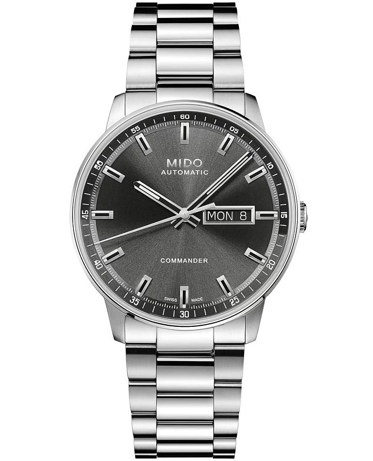 Часы Mido Commander Datoday M021.430.11.061.00 — мужские, серый