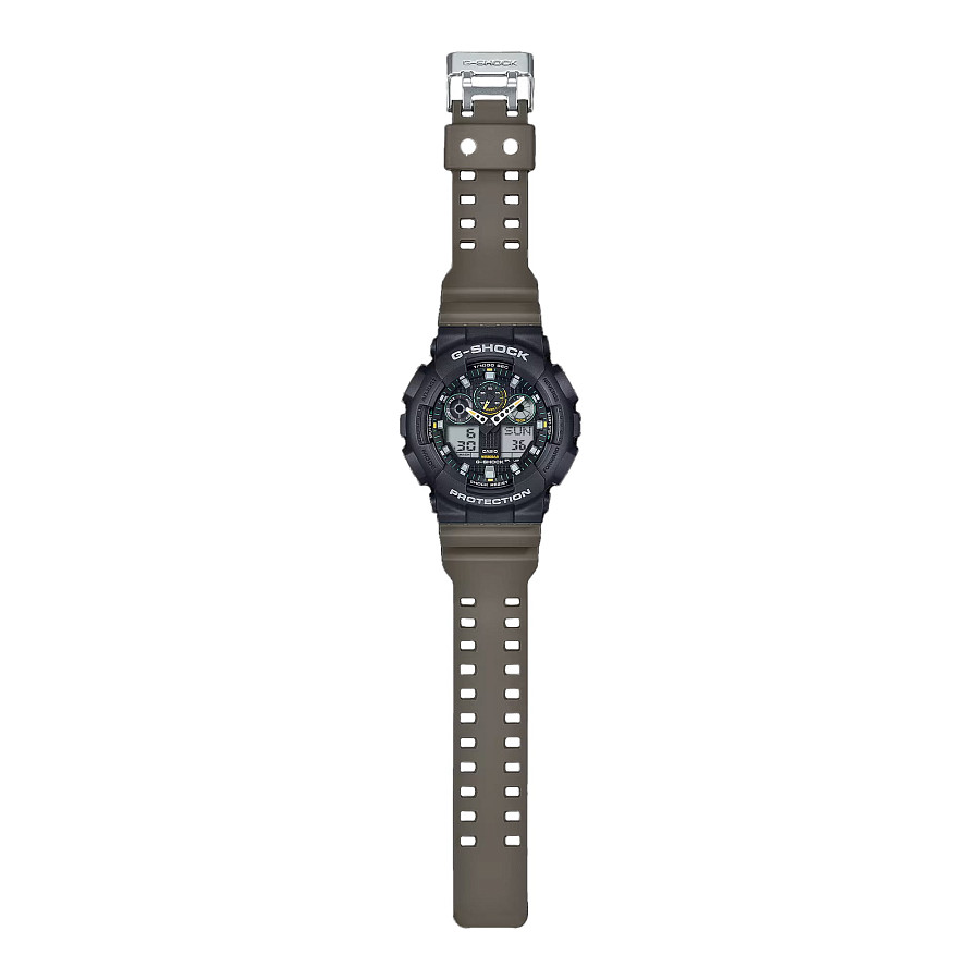Часы Casio G-Shock GA-100TU-1A3 (GA-100TU-1A3) — электронные, пластик