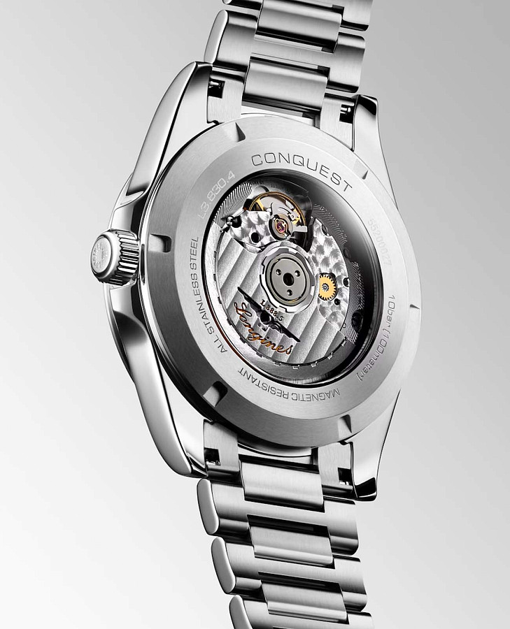 Часы Longines Conquest L3.830.4.62.6 — механические, сталь металл