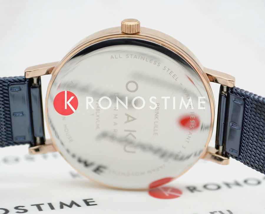 Часы Obaku Mesh V248LXVLML — синий, металл сталь