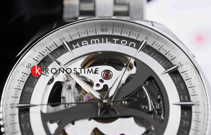 Часы Hamilton Jazzmaster Viewmatic Skeleton Gent Auto H42555151 — нержавеющая сталь, мужские