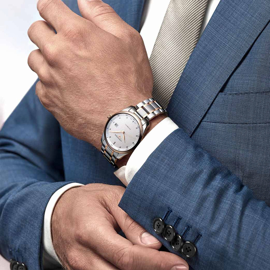 Часы Longines Master Collection L2.893.5.77.7 — нержавеющая сталь + золото 18к, мужские