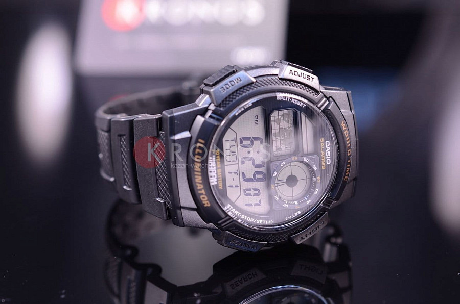 Часы Casio Collection AE-1000W-1AVDF (AE-1000W-1A) — мужские, пластик