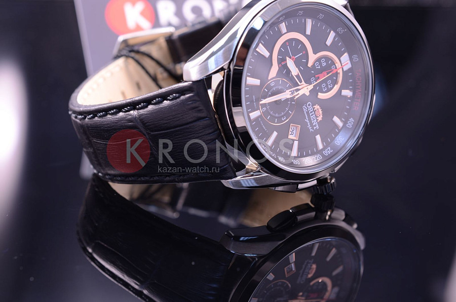 Часы Orient TT13003B (FTT13003B) — кварцевые, металл сталь