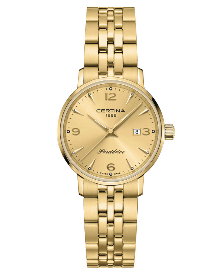 Часы Certina DS Caimano Lady C035.210.33.367.00 — женские, золотистый