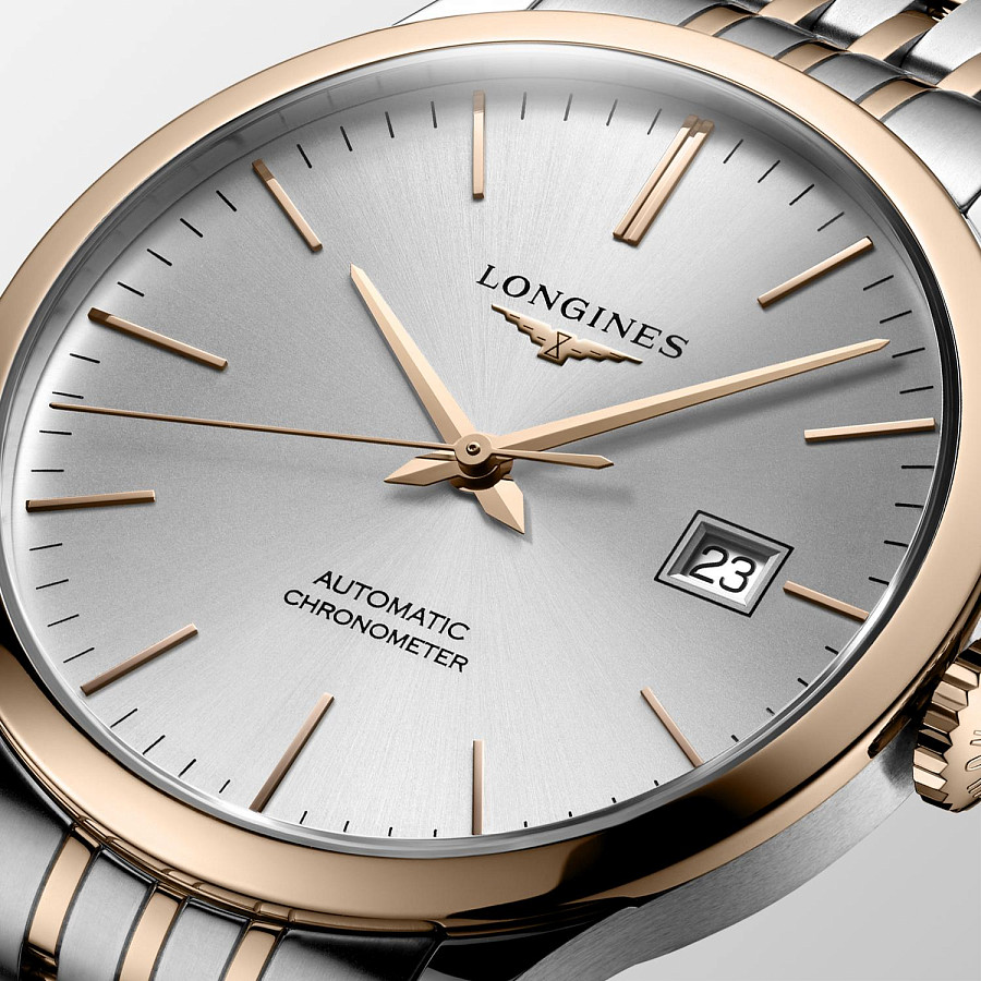 Часы Longines Record Collection L2.821.5.72.7 — нержавеющая сталь, мужские