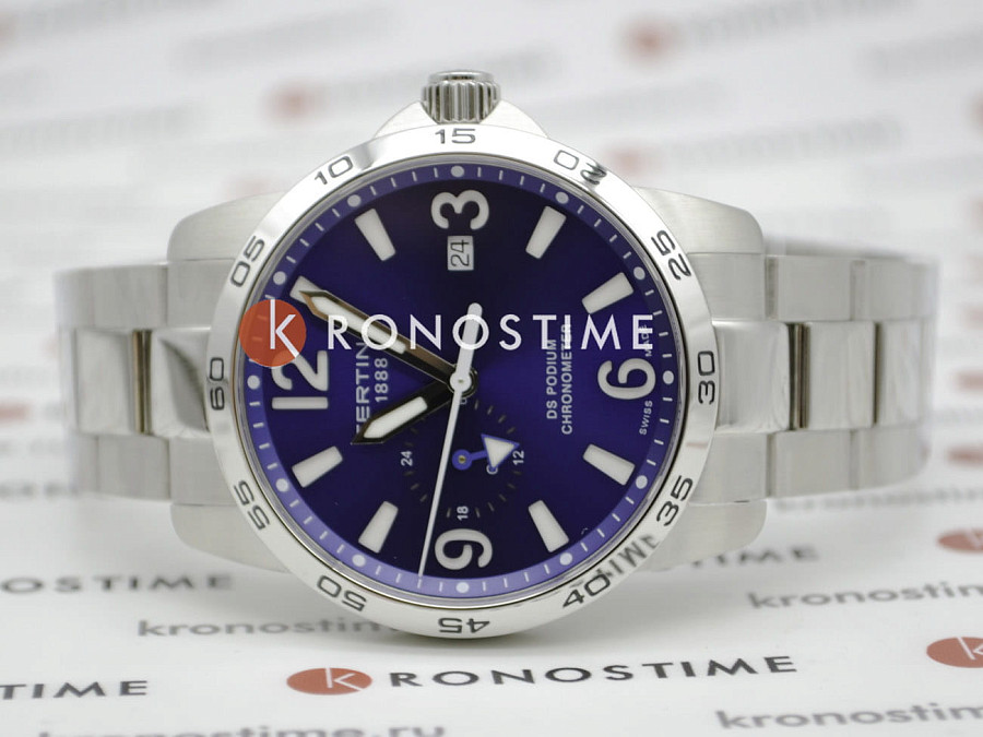 Часы Certina DS Podium GMT C034.455.11.040.00 — кварцевые, металл сталь
