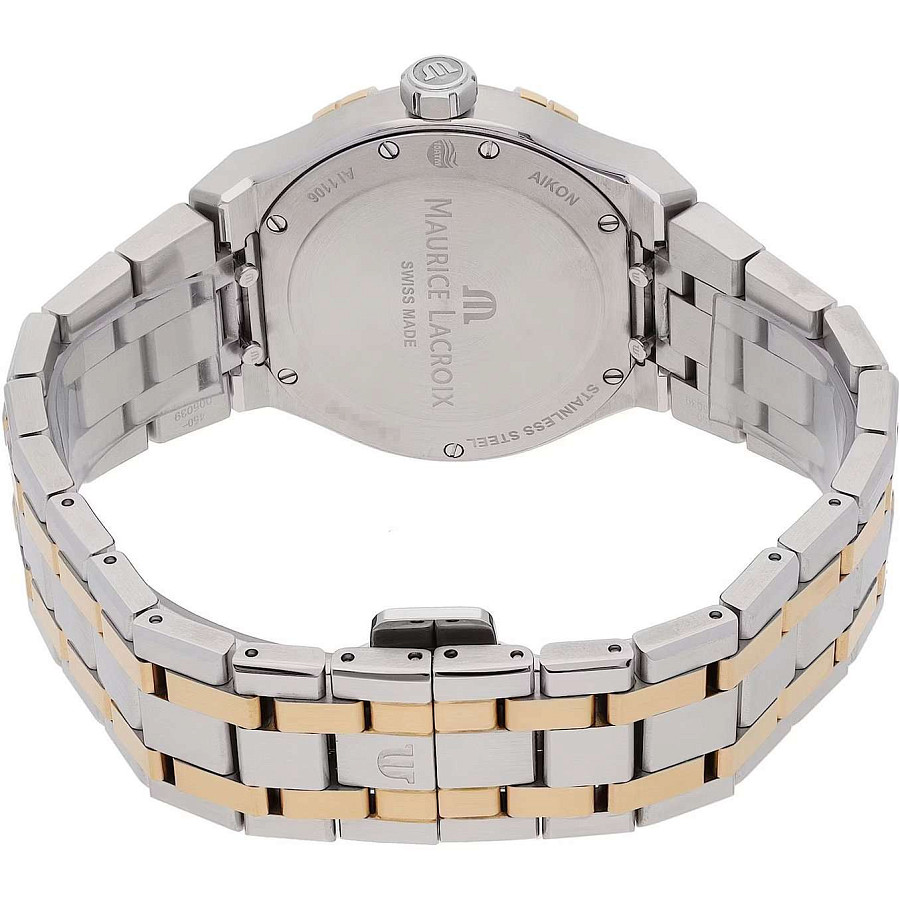 Часы Maurice Lacroix Aikon Quartz AI1106-PVP02-170-1 — женские, сталь c pvd покрытием