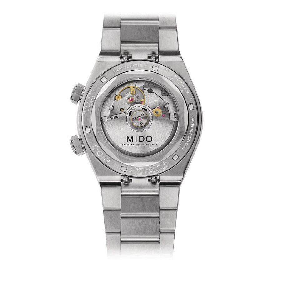Часы Mido Multifort 8 Two Crowns M047.507.11.081.00 — механические, Швейцария, мужские