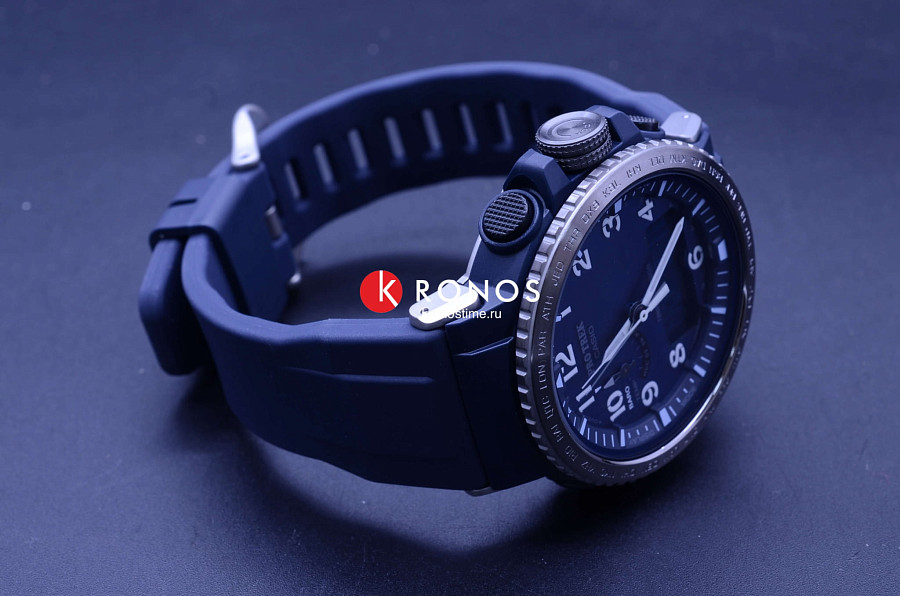 Часы Casio Pro Trek PRW-50YFE-2A — синий, металл сталь пластик