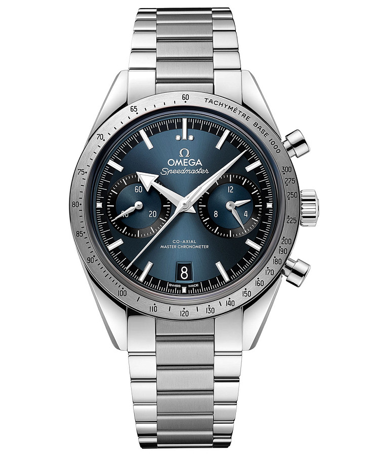 Часы Omega Speedmaster '57 332.10.41.51.03.001 — мужские, синий