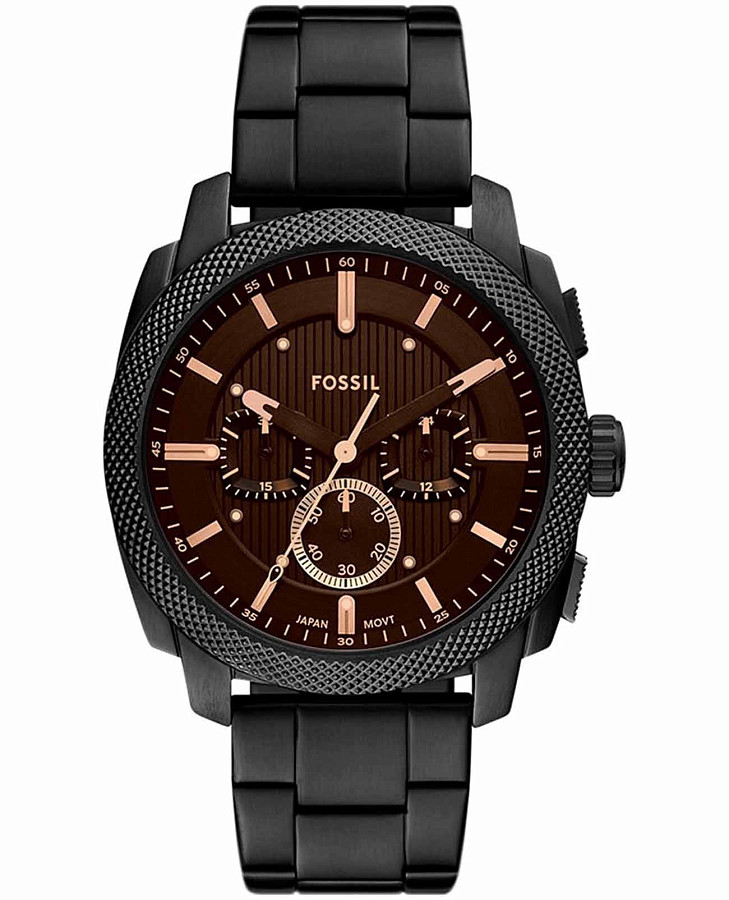 Часы Fossil Machine FS6097 — мужские, коричневый