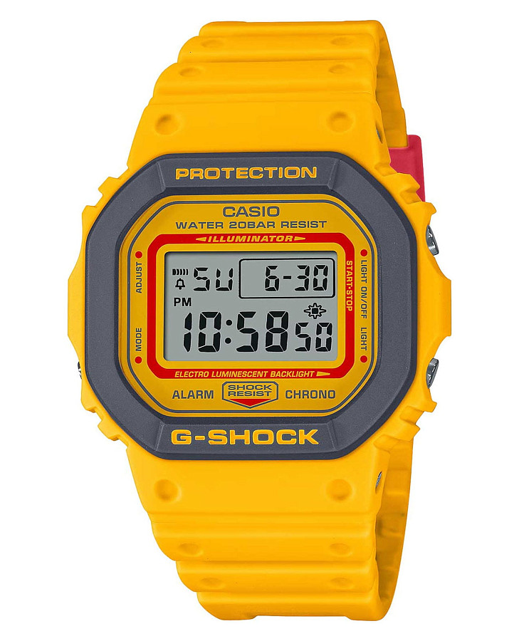 Часы Casio G-Shock DW-5610Y-9DR (DW-5610Y-9) — мужские, желтый