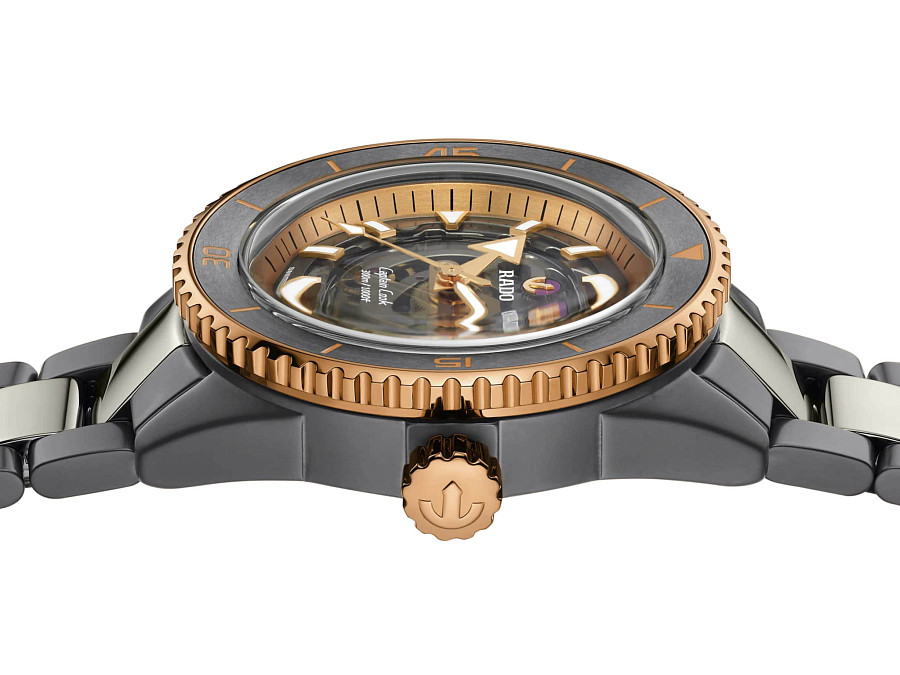Часы Rado Captain Cook High-Tech Ceramic R32148162 — высокотехнологичная керамика + титан, мужские