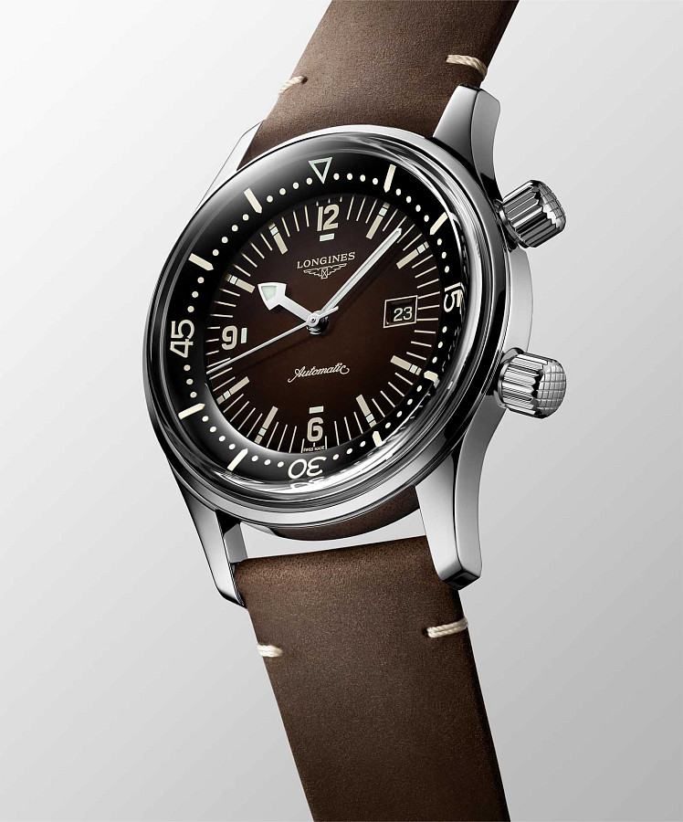 Часы Longines Legend Diver Watch L3.374.4.60.0 — кожаный, женские