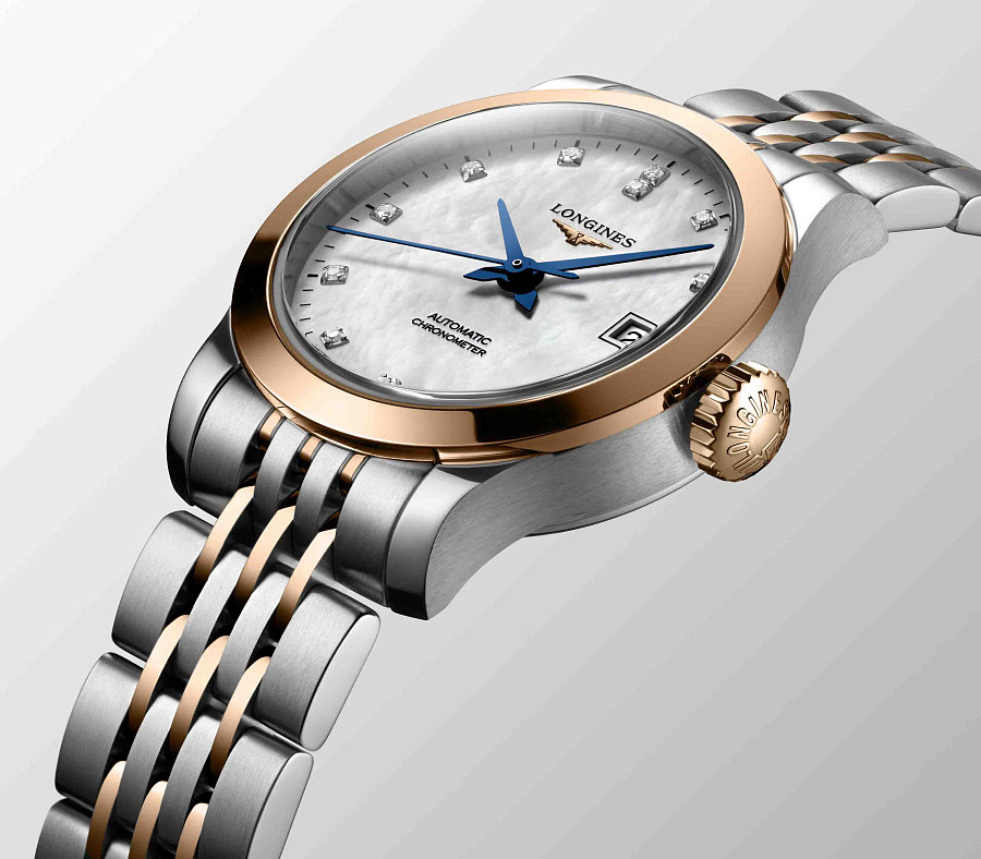 Часы Longines Record Collection L2.320.5.87.7 — нержавеющая сталь + золото 18к, женские