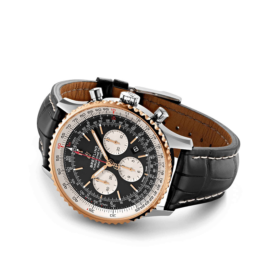 Часы Breitling Navitimer B01 Chronograph 46 UB0127211B1P2 — металл золото, Швейцария