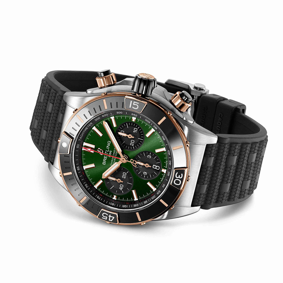 Часы Breitling Super Chronomat B01 44 UB0136251L1S1 — каучук, мужские