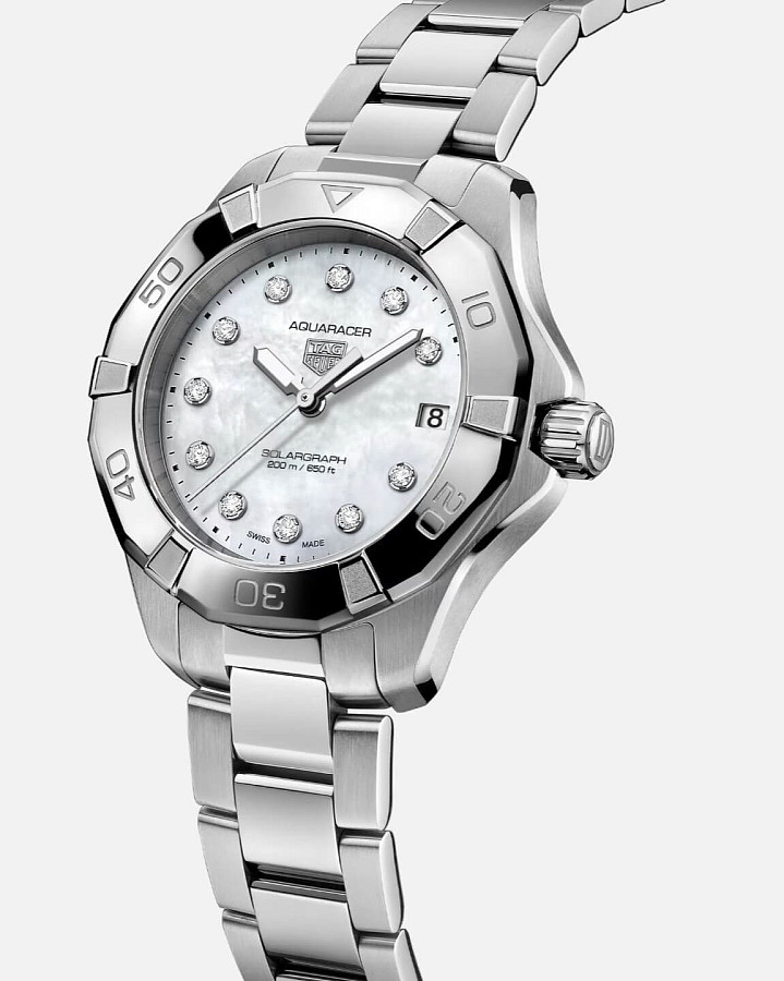 Часы TAG Heuer Aquaracer Professional Solargraph WBP1313.BA0005 — кварцевые, металл сталь