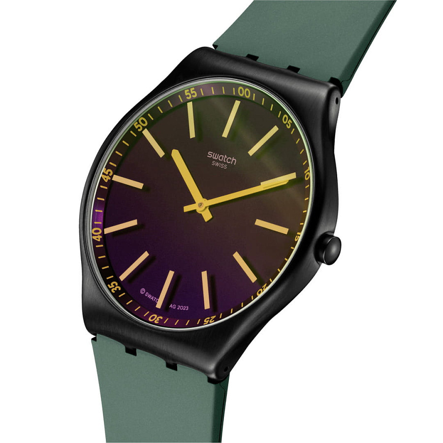Часы Swatch Skin Irony 42 SS07B112 — черный, сталь металл