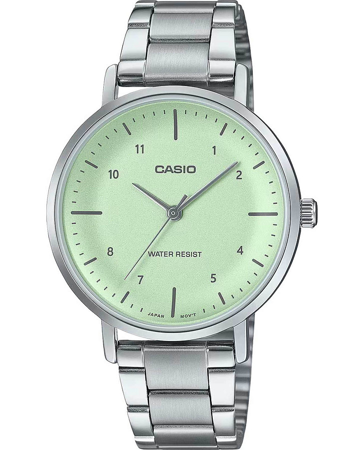 Часы Casio Collection LTP-VT03D-3B — женские, зеленый