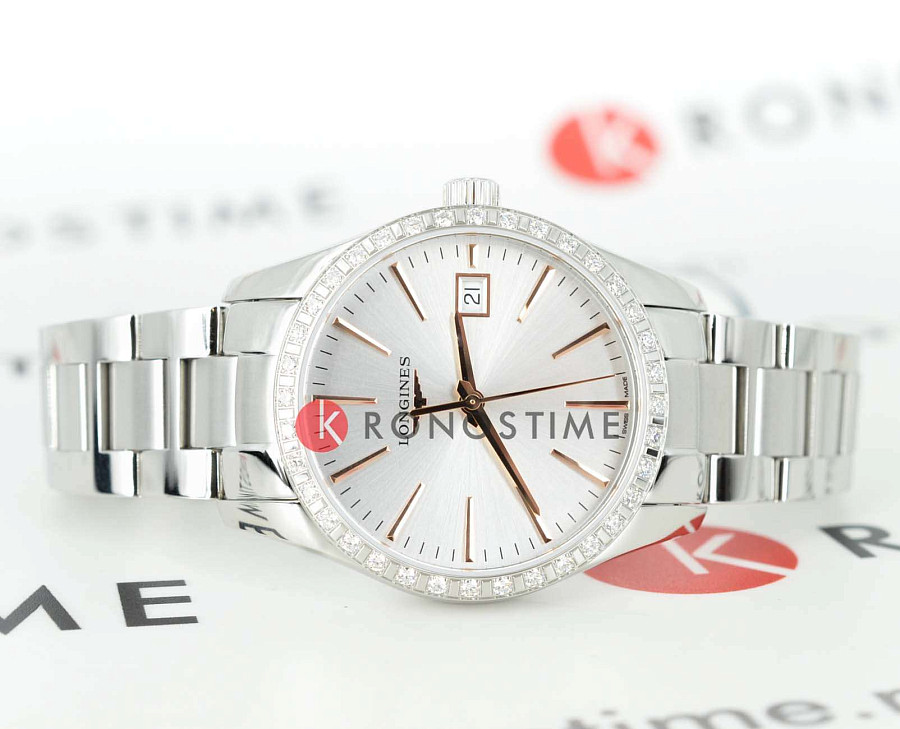 Часы Longines Conquest Classic L2.386.0.72.6 — кварцевые, металл сталь