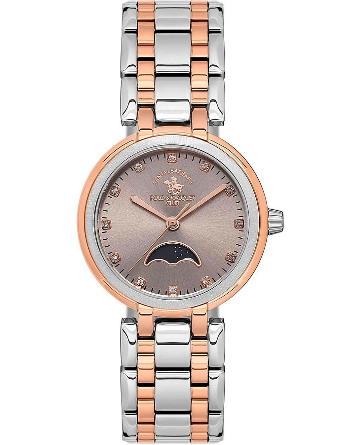 Часы Santa Barbara Polo & Racquet Club Luxury SB.1.10556-4 — женские, серебристый