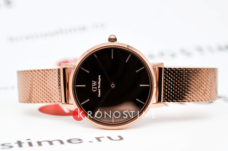 Часы Daniel Wellington Petite Reflection Rose Gold DW00100795 — кварцевые, металл сталь