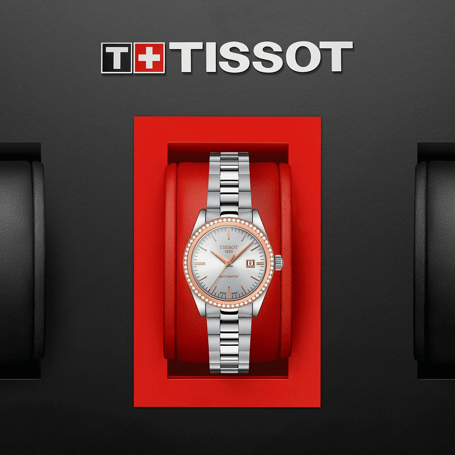 Часы Tissot T-My Lady Automatic 18K Gold T930.007.41.031.00 — механические, сталь металл золото