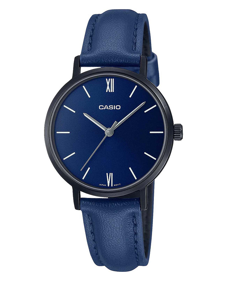 Часы Casio Collection LTP-VT02BL-2AUDF (LTP-VT02BL-2A) — женские, синий