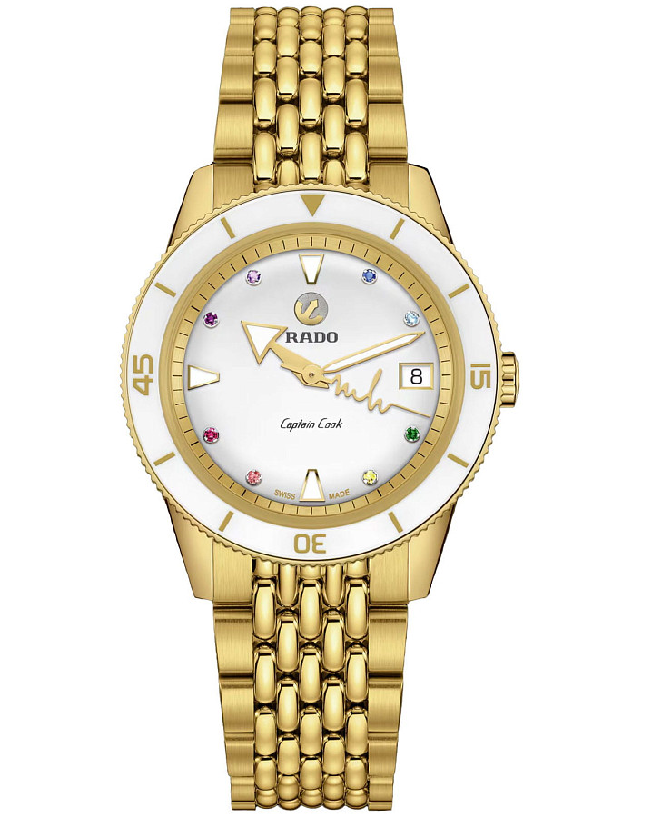 Часы Rado Captain Cook x Marina Hoermanseder Heartbeat R32117708 — женские, белый