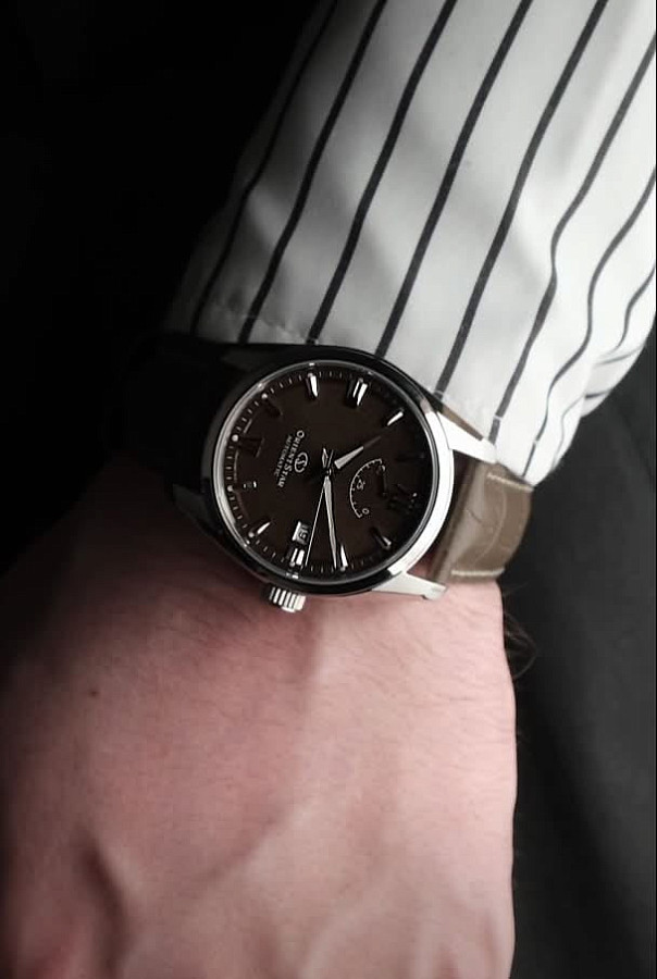 Часы Orient Star RE-AU0113Y (RK-AU0113Y) — мужские, коричневый