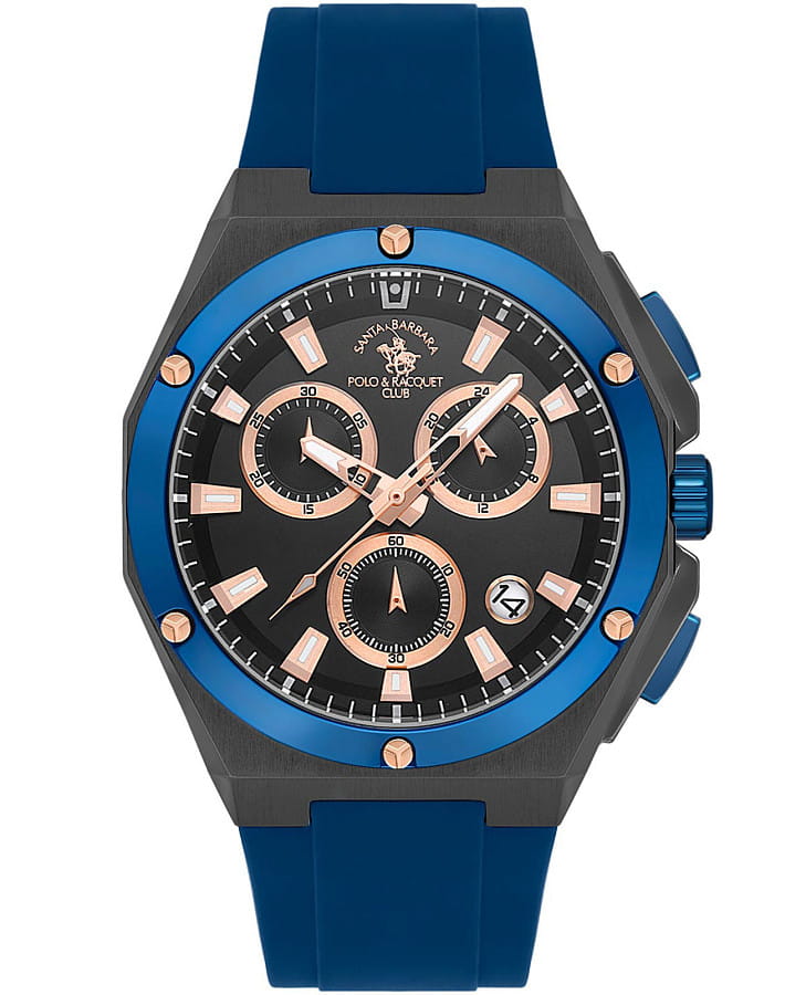 Часы Santa Barbara Polo & Racquet Club Prive SB.1.10578-3 — мужские, черный