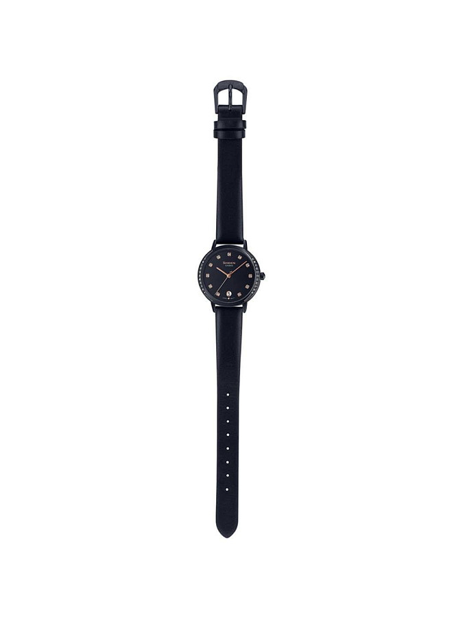 Часы Casio Sheen SHE-4056BL-1A — сталь с ip покрытием, женские