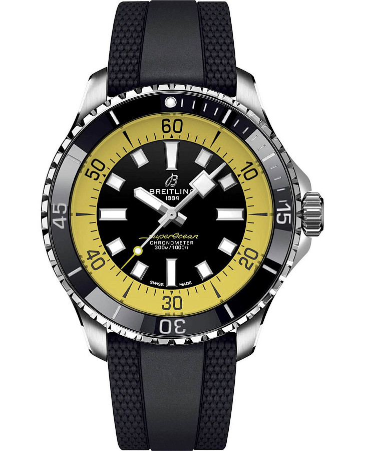 Часы Breitling Superocean Automatic 44 A173762A1B1S1 — мужские, желтый