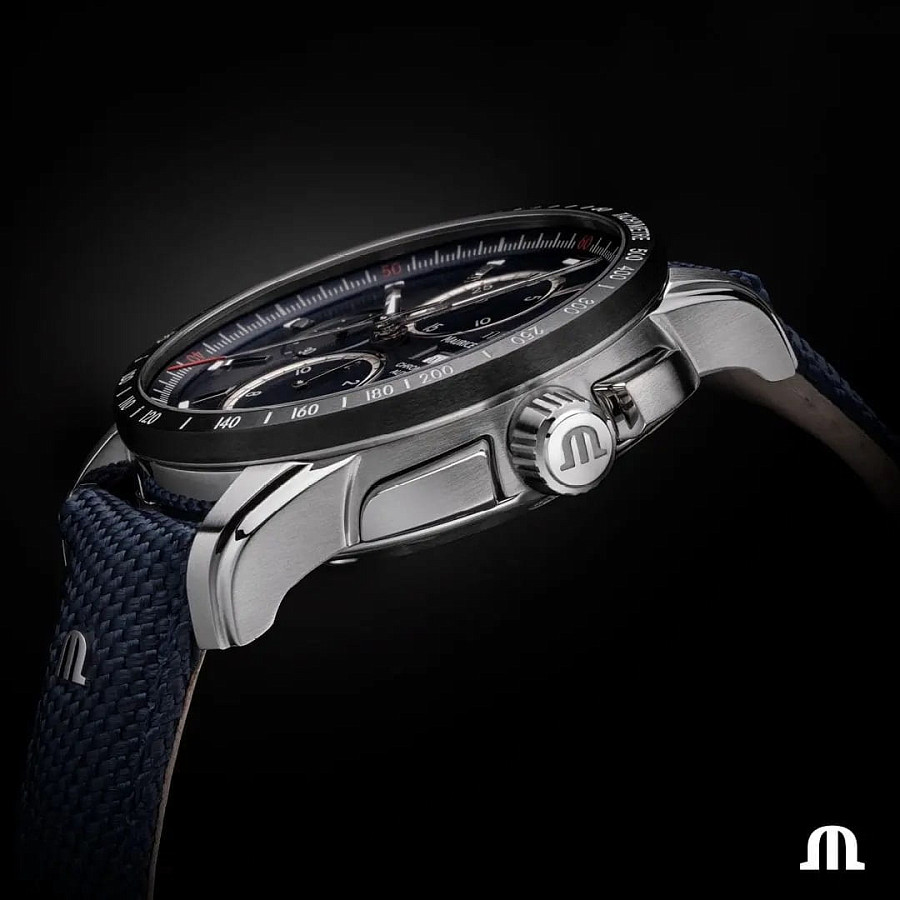 Часы Maurice Lacroix Pontos Chronograph 43mm PT6038-SSL24-430-4 — механические, металл сталь
