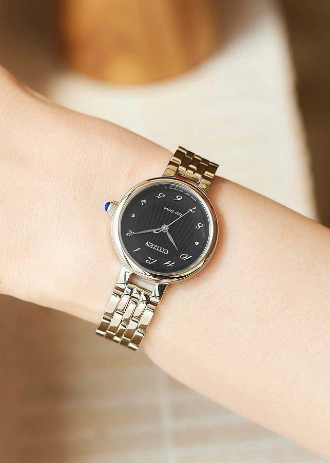 Часы Citizen Eco-Drive EM0990-81E — сталь металл, Япония