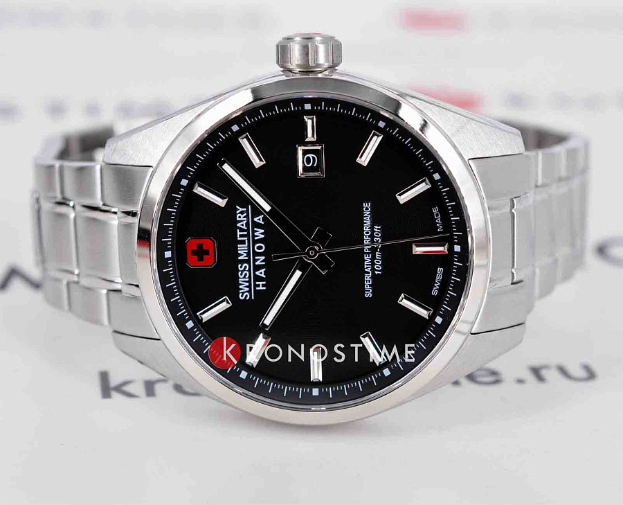 Часы Swiss Military Hanowa Pioneer SMWGH0004101 — кварцевые, сталь металл