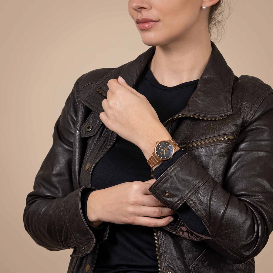 Часы Rado Coupole Diamonds Moonphase R22884903 — кварцевые, сталь металл