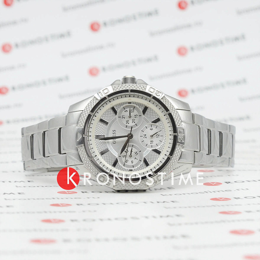 Часы Guess Sport Steel W0235L1 — кварцевые, сталь металл
