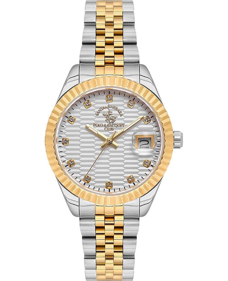 Часы Santa Barbara Polo & Racquet Club Unique SB.1.10643-6 — женские, серебристый