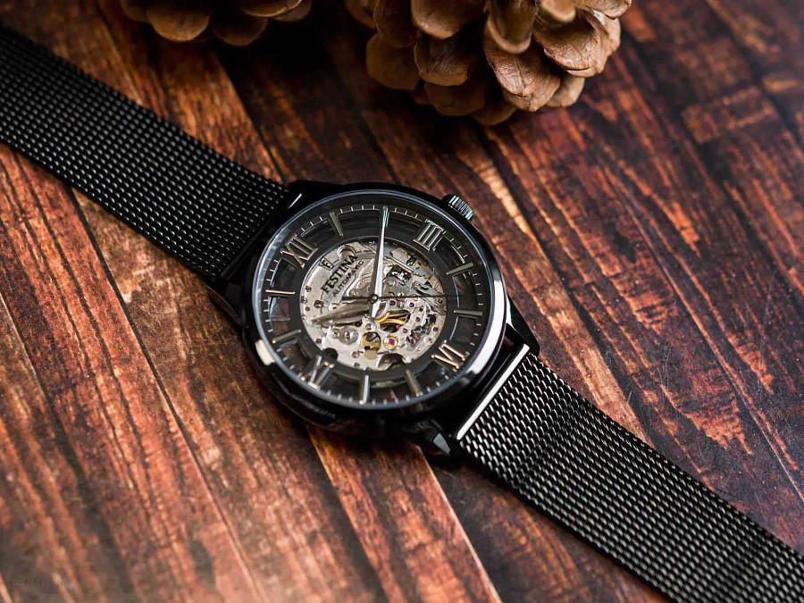 Часы Festina Automatic F20535/1 — черный, сталь металл