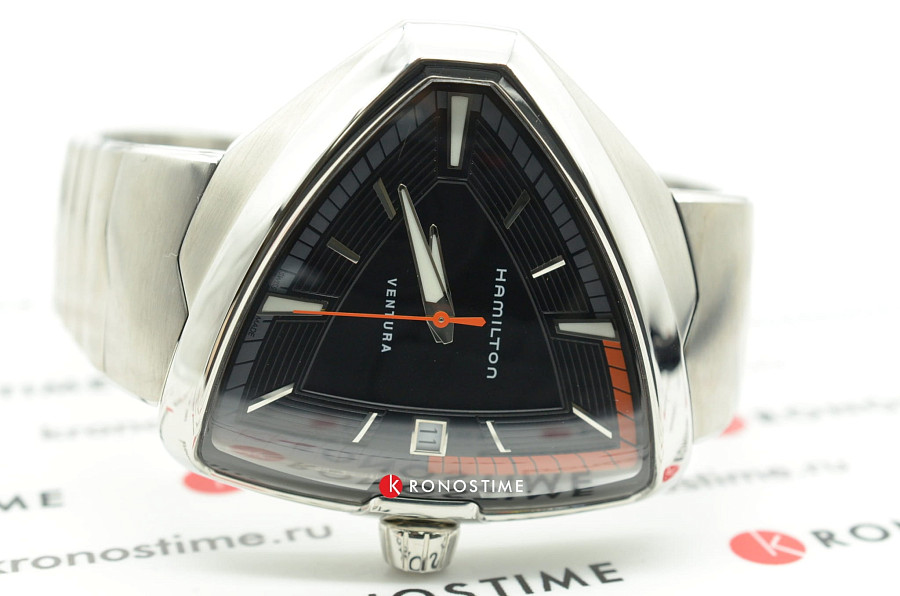 Часы Hamilton Ventura Elvis80 Quartz H24551131 — нержавеющая сталь, мужские