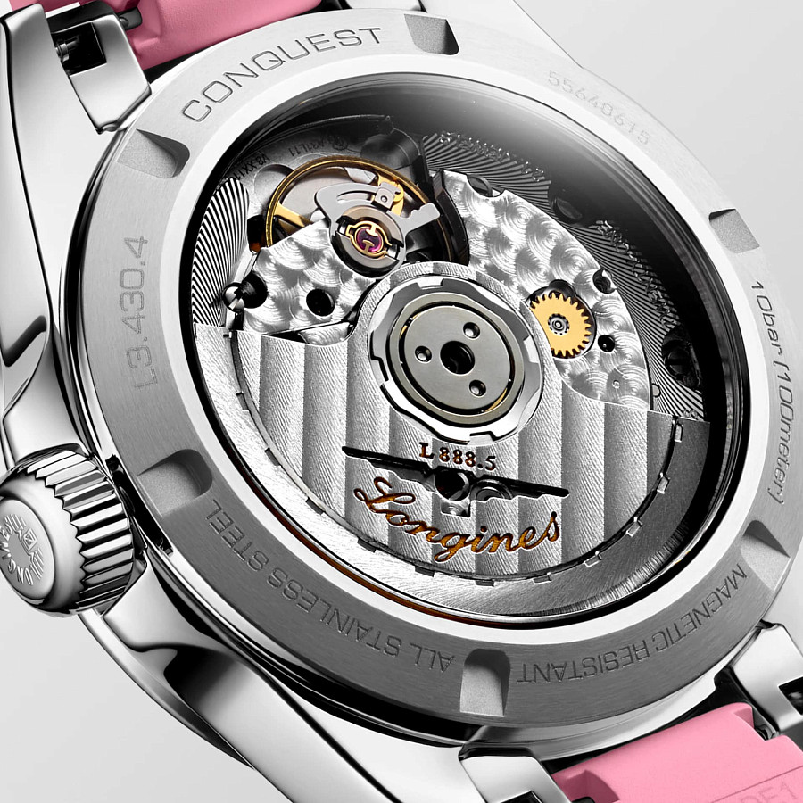 Часы Longines Conquest L3.430.4.99.9 — механические, сталь металл