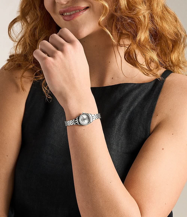 Часы Fossil Scarlette ES5475 — кварцевые, сталь металл