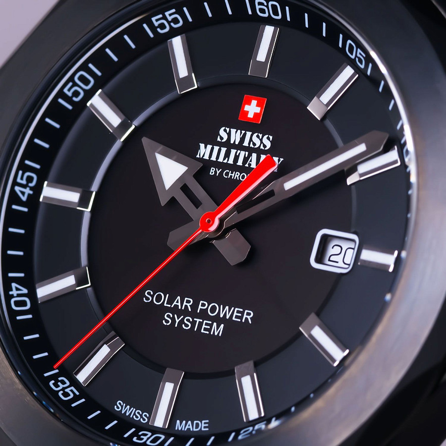 Часы Swiss Military by Chrono Solar Power SMS34073.07 — сталь металл, Швейцария