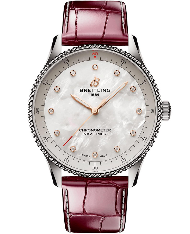 Часы Breitling Navitimer Automatic 32 A77320E61A2P2 — мужские, бежевый